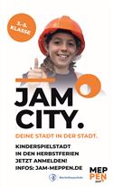 Veranstaltungsbild Kinderspielstadt JAM-CITY in den Herbstferien! - Erstes Kind einer Familie